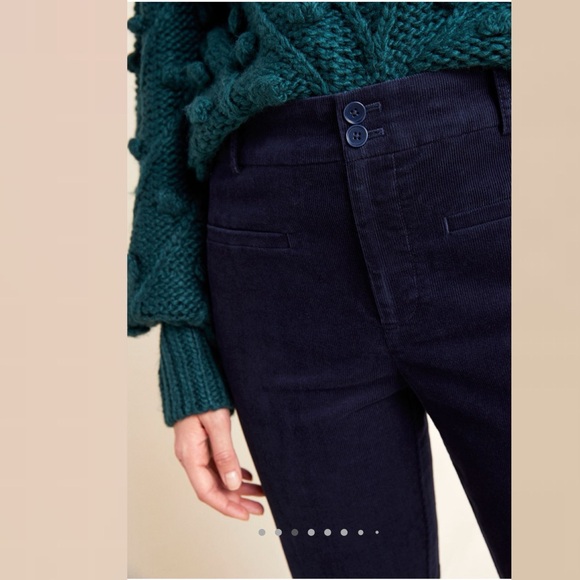 NWOT Anthropologie The Essential Cropped Flare Corduroys - Picture 4 of 7